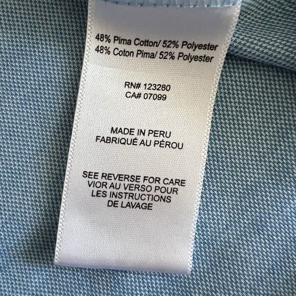 Travis Mathew Polo Shirt Mens XL Blue Gray Short Sleeve Golf Outdoor Performance - Picture 12 of 13